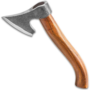 Cabeza de hacha de acero de alto carbono hecha a mano profesional de fábrica de cubiertos OEM ODM personalizada al por mayor con mango de madera para acampar - Product Image 1