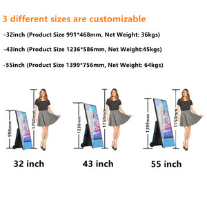 32 43 55 inch ngoài trời di động màn hình LCD quảng cáo hiển thị kỹ thuật số biển <span class=keywords><strong>Player</strong></span> cho nhà hàng kiosk tương tác - Product Image 4