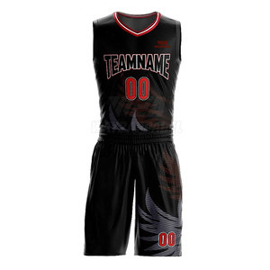 Uniformes de basket-ball pour hommes personnalisés, logo imprimé par sublimation de haute qualité, vêtements de sport, uniforme de basket-ball - Product Image 3