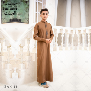 Nueva llegada hombres musulmanes ropa de manga larga Thobe alta calidad Thobe Arabia Saudita cuello hombres Jubba Thobe privado - Product Image 1