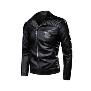 Fabricante pakistaní de chaquetas de cuero al por mayor, chaqueta de cuero informal con cinturón lateral para hombre, nueva chaqueta de motociclista con diseño OEM. - Product Image 1