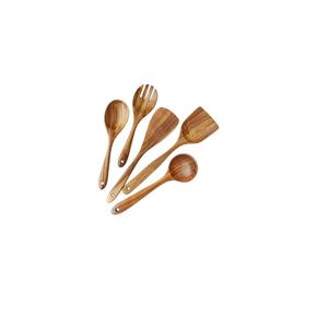 Cuillère à manger et à servir en bois naturel avec ensemble de grandes cuillères en bois de cuisine multi-usages pour manger avec taille personnalisée - Product Image 4