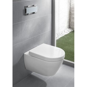 Siège de toilette à charnières V&B Subway 2.0 avec fonction SC blanc par VILLEROY & BOCH - Product Image 3