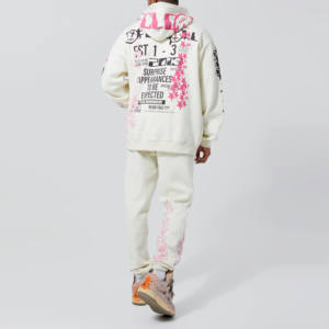 Haute qualité dessin élastique Sport Gym survêtement survêtement ensembles hommes polaire survêtement pantalon ensemble sweats à capuche et pantalon de survêtement ensemble pour homme - Product Image 6