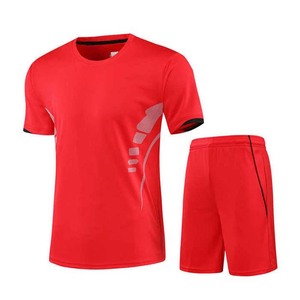 Conjunto Deportivo de Playa, 100% Algodón, Alta Calidad, Talla Grande, Térmico, para Hombre, Manga Corta, Verano, Dos Piezas - Product Image 2