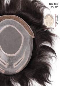 Wholesale High Quality MGM WB-103 Men's Straight Front <b>Wig</b> Transparent Remy <b>Human</b> <b>Hair</b> Prosthesis Replacement Units PU <b>Hair</b> - Product Image 3