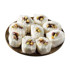 Délice turc à la pistache Sultan-Pistache 15%, enrobée de noix de coco, avec extrait de cumin noir-500g (17,63 oz) - Product Image 2