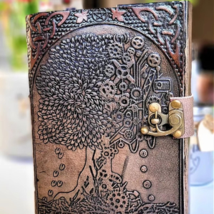 Diario de cuero único Árbol DE LA VIDA Diario de gratitud Diario diario Cuaderno Diario de viaje Meditación Mindfulness - Product Image 1