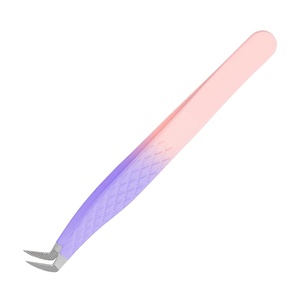 Kit de pinces à cils Royal Tweezers Private Label pour isolation de volume, avec pointe en fibre, en acier inoxydable, longueur 10 mm, pour extension de cils - Product Image 4