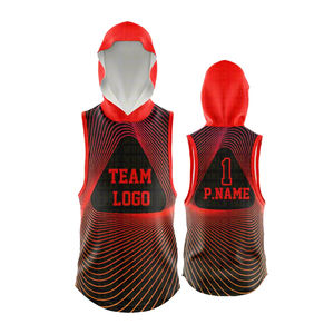 Nouvelle Collection 2025 – Maillots de Jeu 7v7 Personnalisables : Hauts à Capuche Sans Manches et Pantalons, Impression Numérique, Séchage Rapide, Respirants, Haute Performance - Product Image 3