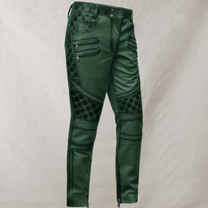 Pantalones de Cuero Apilados para Hombre, los Más Vendidos al Por Mayor, la Mejor Compra, Ropa de Calle, Moda Masculina - Product Image 2