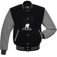 Veste universitaire en cuir de vache à col montant, broderie en chenille, style streetwear, manches longues, hiver, sur mesure pour homme