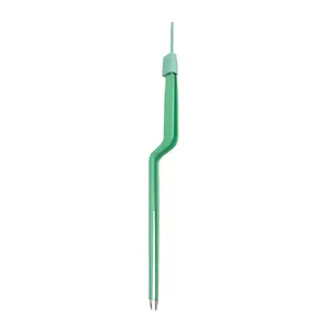 En kaliteli cerrahi Bipolar birleştirme cımbız yeşil renk Bipolar Bayonet forseps elektro cerrahi cımbız
