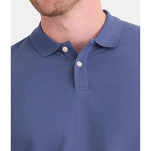 Polo de hombre de punto de algodón 100% con logotipo personalizado, camiseta Polo de golf ajustada informal con cuello vuelto que absorbe la humedad para hombre - Product Image 4