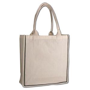 100% Cotton Color Stripe Beach Tote <b>Bags</b> with Fancy Handles <b>Medium</b> Size Durable Washable for Advertising-Heat Transfer Printing - Product Image 3