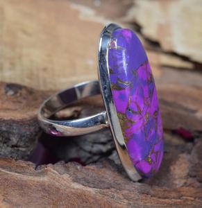 Bague turquoise 925 bague en argent Sterling bague en argent pour femmes bijoux de vacances bijoux faits à la main - Product Image 3