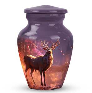 Deer Personalized Memorial Urn Elegant Decorative Modern <b>for</b> Human <b>Ashes</b> Cremation <b>for</b> <b>Ashes</b> Adults Custom Urns Art Urn - Product Image 6