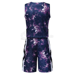 ชุดกีฬาบาสเก็ตบอลแห้งเร็วระบายอากาศได้ดีขนาดพลัสไซส์ออกแบบโลโก้ได้ตามต้องการด้วยเทคนิคการระเหิด - Product Image 2