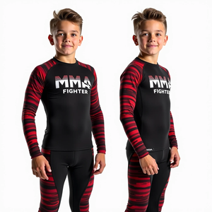 ชุดกันผดผื่นพร้อมปลอกแขนป้องกันรังสียูวีแบบเต็มตัวสำหรับสไตล์ MMA kimono de Jiu Jitsu - Product Image 2
