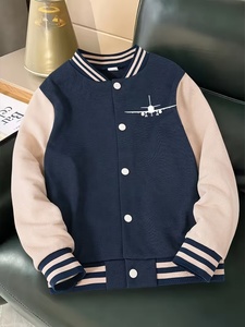 New Style Custom <b>Men's</b> Embroidered Plane Design Versity <b>Jacket</b> with Stand Collar <b>Canvas</b> Fabric Waterproof & Breathable Wholesale - Product Image 1