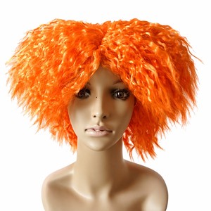 Peluca rizada naranja del Sombrero Loco para disfraz <span class=keywords><strong>de</strong></span> Alicia en el País <span class=keywords><strong>de</strong></span> las Maravillas, fiesta <span class=keywords><strong>de</strong></span> disfraces <span class=keywords><strong>de</strong></span> Halloween - Product Image 2