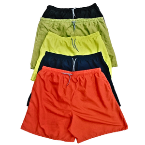 Pantalones cortos impermeables con cordón respetuosos con el medio ambiente para hombre, traje de baño de talla grande elástico de poliéster transpirable, verano 2024 - Product Image 5