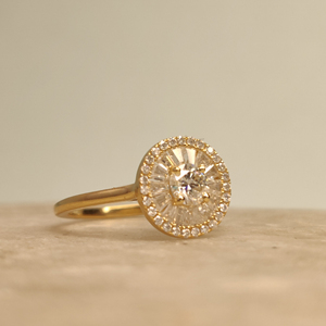 <b>18K</b> & 14K Rose <b>Gold</b> Plated Baguette Cut Diamond <b>Ring</b> IGI Certified Lab Grown Classic Hip Hop Style for Parties <b>Men</b> and Women - Product Image 3