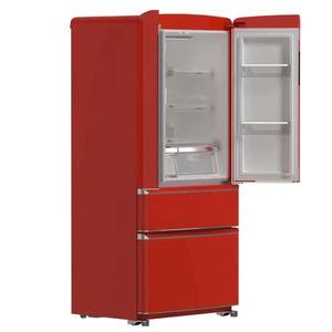Refrigerador AUTÉNTICO con Puertas Francesas en Rojo - Product Image 2