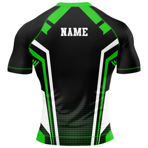 Sublimación personalizada Impreso Cuello Compresión Rash Guard para adultos Hombres Rash Guard Manga larga Transpirable - Product Image 2