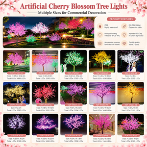 Albero di Ciliegio Artificiale Illuminato a LED per Decorazioni Esterne, Giardino, Feste e Festività, Vendita Diretta dalla Fabbrica Toprex - Product Image 6