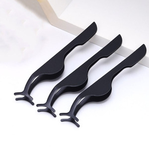Aplicador de pestañas de plástico de goma, herramienta de pestañas de buena venta, pinzas negras, herramienta cosmética de rizador de pestañas de goma - Product Image 2