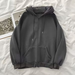 Sudaderas Casuales de Invierno para Hombre, Color Sólido, 100% Algodón, Felpa, Corte Regular, Secado Rápido, Ecológicas, con Bolsillo - Product Image 3