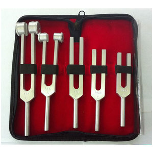 Ensemble de diapasons manuels de nouvelle conception 2026, lot de 5 instruments de diagnostic médical et chirurgical avec étui de transport - Product Image 1