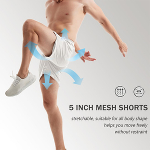 กางเกงขาสั้นผู้ชายแบบทางการสั่งตัดได้จากโรงงานปี 2024 น้ำหนักเบา สวมใส่สบาย สีพื้น 100% โพลีเอสเตอร์ กันลม ระบายอากาศ แห้งเร็ว - Product Image 6