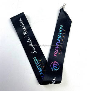 Lanières de médailles de course personnalisées en polyester, réglables, 33 mm ou 55 mm, faible MOQ, promotionnelles, sangles de cou personnalisées pour le personnel - Product Image 1