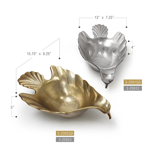 <b>Silver</b> Bird Shaped Decorative <b>Bowl</b> Elegant Metal Serving <b>Bowl</b> for Home Decor Dining Table Centerpiece Festive Gift Engagement - Product Image 5