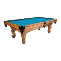 Table de billard à la maison antique haut de gamme avec jambes en bois de retour de boule coussins en caoutchouc ardoise MDF à vendre