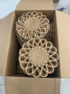 Belles napperons de table en rotin en osier pour mariage, napperons et tampons en rotin naturel de Noël les plus vendus du Vietnam - Product Image 2