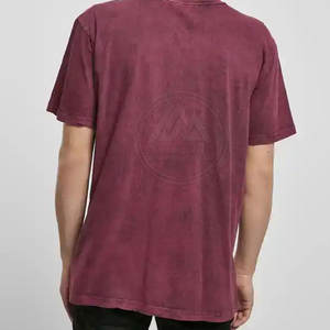 Camisetas de lavado ácido personalizadas con servicio de OEM, camisetas de lavado ácido ligeras al por mayor para hombre a la venta - Product Image 6