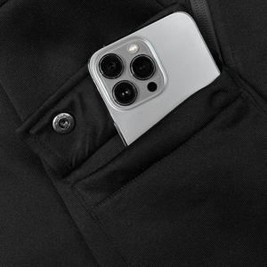 Sudadera con capucha de invierno Unisex con cremallera y media cremallera personalizada al por mayor de lana Lisa teñida con logotipo bordado de punto ropa de calle de alta calidad sudaderas con capucha - Product Image 5