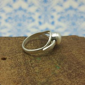 Modern Natural Freshwater <b>Pearl</b> Gemstone Handmade 925 Sterling Silver <b>Ring</b> Fine Jewelry Custom Size Wholesale Quantity - Product Image 3