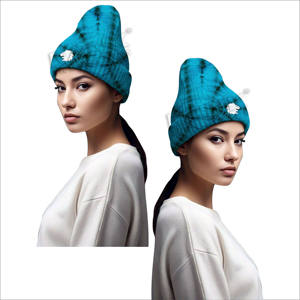 Bonnet en jacquard pour femme, faible MOQ, bonnet épais pour femme, vente directe d'usine, bonnet pour femme - Product Image 4