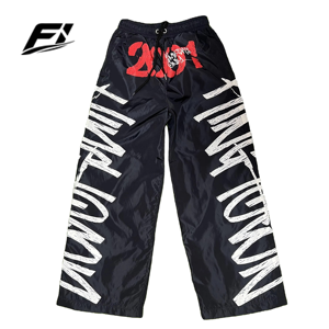 Custom <b>Nylon</b> <b>Jogger</b> Track <b>men's</b> pants Breathable Quick Dry Waterproof Windbreaker Heat Transfer Casual Streetwear Bottoms USA - Product Image 1