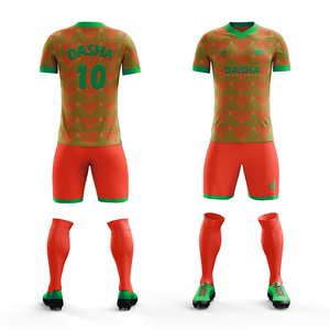 Maillot de football professionnel personnalisé pour hommes 2024, haute qualité, respirant, col en V, 100% polyester, uniforme, dernier design, sublimation OEM - Product Image 5