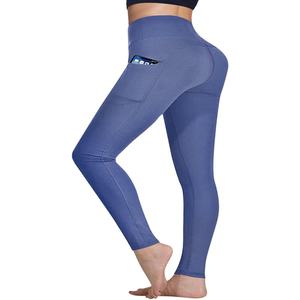 Mallas de yoga para gimnasio de cintura alta para mujer con cintura media OEM Spandex GSM Technic diseño sólido sublimación Legging para entrenamientos - Product Image 1