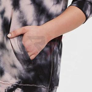 Venta al por mayor 380 Gsm algodón atado tinte Sudadera con capucha Streetwear personalizado pulóver multicolor Tie Dye Sudadera con capucha para las mujeres - Product Image 4