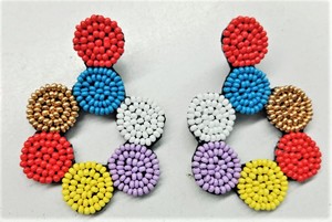 Venta al por mayor de aretes geométricos esmaltados chapados en oro rosa colección de joyas navideñas con muñeco de nieve Santa Claus corona alce - Product Image 6