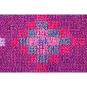 Alfombra Turca Vintage, Alfombra de Pasillo de 3x10.7 pies, Alfombra Abstracta Roja - Product Image 5