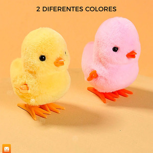 Jouet de poussin doux et coloré avec mécanisme à remonter pour enfants - Couleurs assorties - Product Image 5
