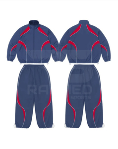 ชุดวอร์มกันลมดีไซน์ทันสมัย ผลิตจากไนลอน 100% พร้อมซิปและแถบสะท้อนแสง สำหรับผู้ชาย - Product Image 6